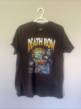 Men’s Death Row Records Black DoggyDogg World Short Sleeve Tee Small